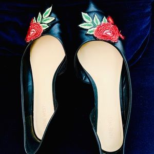 Nine West Singleton Floral D'Orsay Flats